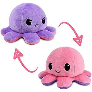 Teeturtle - the Original Reversible Octopus Plushie - Pink + Purple - Plush